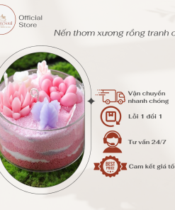 Nến thơm xương rồng tranh cát
