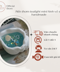 Nến thơm tealight mini hình vỏ sò handmade